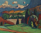 Gabriele Münter (1877-1962) , Landschaft mit Wolken | Christie's