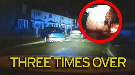 Driver Caught On Police Dashcam Footage Speeding At 100mph Through Housing Estate Before