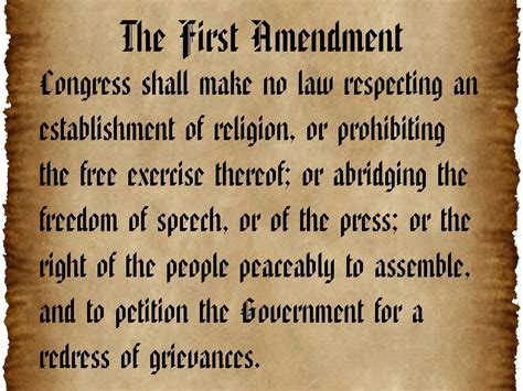 An Argument For The First Amendment Of The United States Constitution