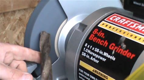 How To Sharpen Drill Bits On A Bench Grinder YouTube