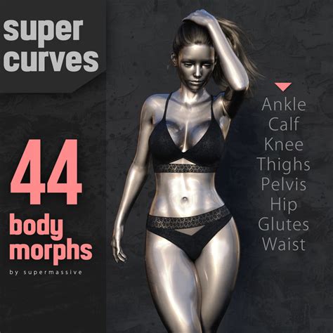 Deformers Morphs Genesis 8 Female Body Super Geometry Curves Free Daz 3d Models