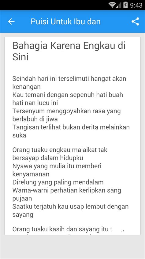 Doa tercurah untuk ayah dan ibu. Puisi Untuk Ibu dan Ayah for Android - APK Download
