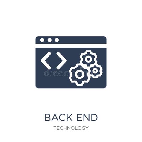 Back End Icon Trendy Flat Vector Back End Icon On White Background
