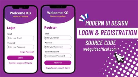How To Design Login And Registration Page In Android Studio Login App