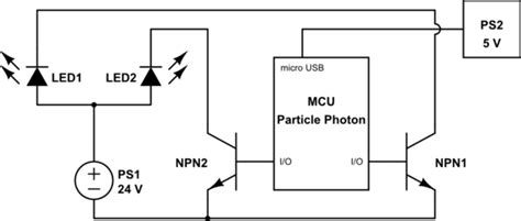 Microcontroller Which Type Of Transistor For Pulsing Led Strip