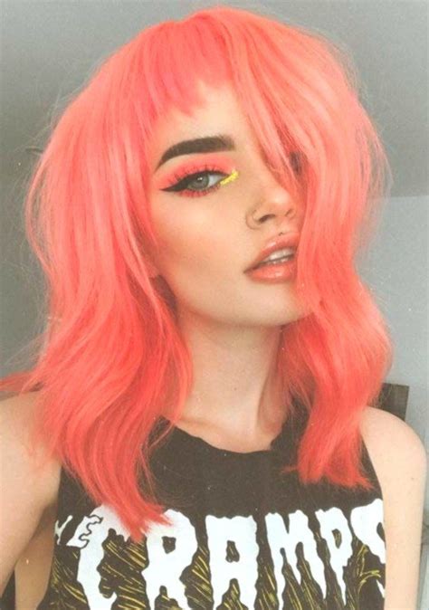 42 Unique Neon Peach Hair Color Trends In 2018 Peach Hair Colors