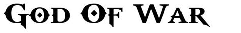 God Of War Font By Fontriver