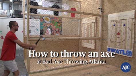 Here are the most common regulations for competitive events: VIDEO: How to throw an axe at Bad Axe Throwing Atlanta ...