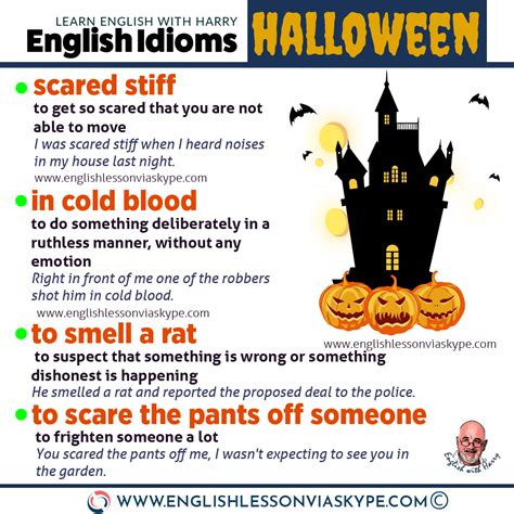 Spooky Halloween Idioms And Expressions English With Harry 👴