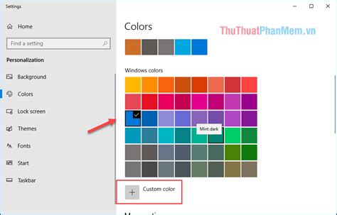 Change The Taskbar Color In Windows 10