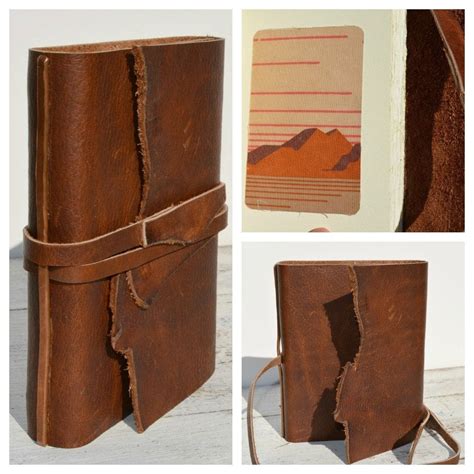 Hand Crafted Handmade Leather Bound Cowboy Journal Western Travel Diary