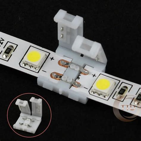 10pcs 10mm 2 Pin Quick Connector For 5050 Rgb Color Led Strip Light