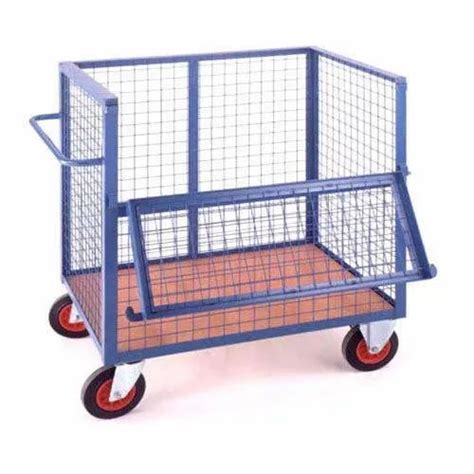 Stainless Steel Four Wheel Textile Trolley Load Capacity 100 150 Kg