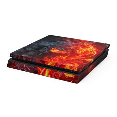 Sony Ps4 Slim Skin Flower Of Fire By Gaming Decalgirl