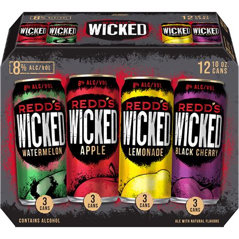 Redds Wicked Variety Pack 12 Pack 10 Fl Oz Cans Beer Wine