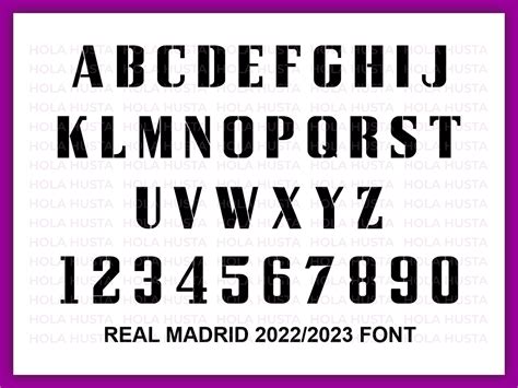 Real Madrid Font Svg Alphabet Vector Eps 2022 2023