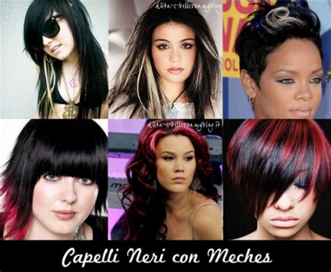 Meches colorate su capelli neri: Meches Colorate su Capelli Neri: Scegli il Colore Perfetto ...