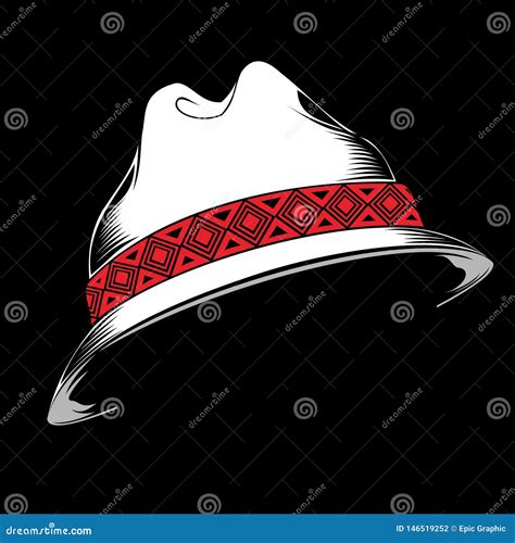 Hat Hand Drawing Vector Detailed And Isolated Stock Vector