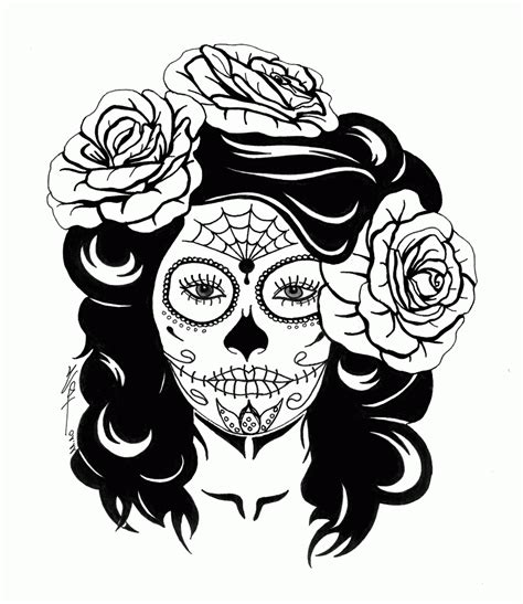 Https://wstravely.com/coloring Page/sugar Skull Printable Coloring Pages
