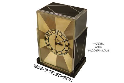 Telechron Modernique Electric Deco Clock Model 431A Clock Was Designed