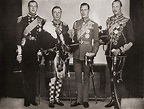 Cuatro de los cinco hijos del rey Jorge V, de izquierda a derecha ...