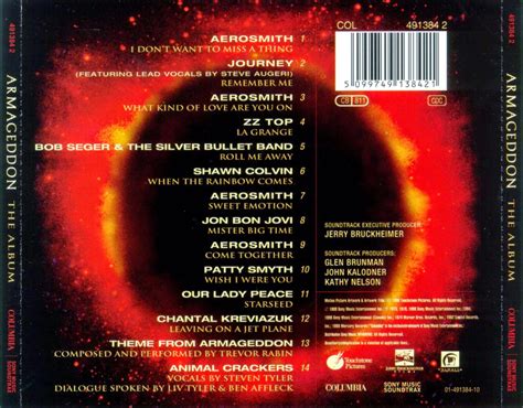 Aor Night Drive Armageddon Soundtrack Movie 1998