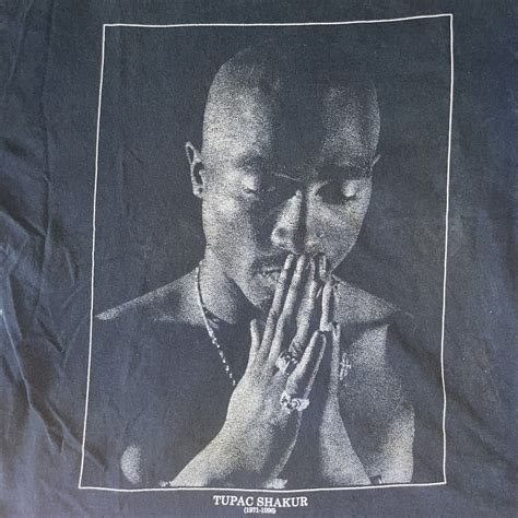 Tupac Shakur Vintage Memorial Praying Hands T Shirt S Gem