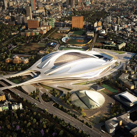 New National Stadium Tokyo Japan Zaha Hadid Architects Zaha Hadid