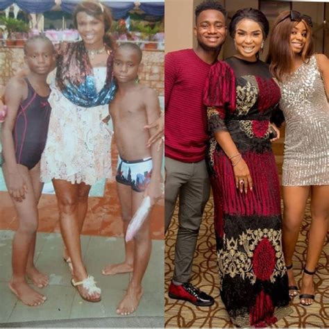 10yearschallenge Iyabo Ojo And Her Children 10 Years Ago And Now