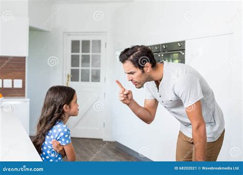 Father Scolding Daughter Stock Image Image Of Adult 68202021