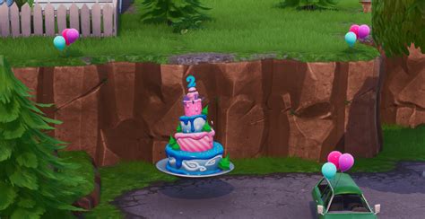 Where To Dance In Front Of Different Birthday Cakes Fortnite Challenge