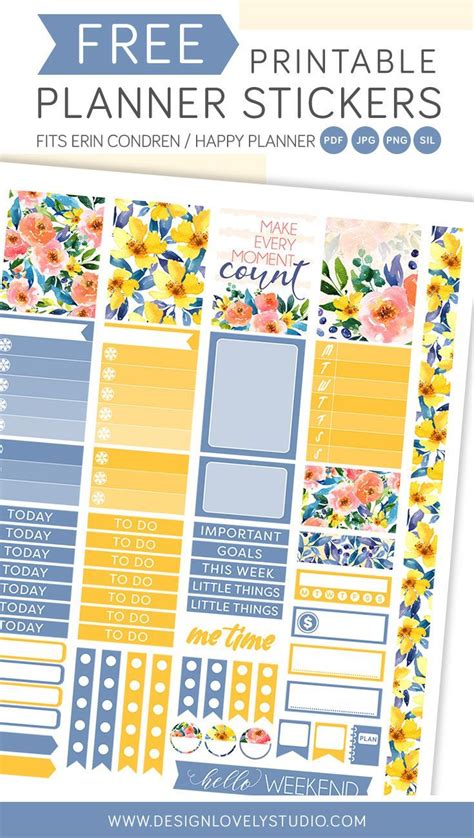 Floral Printables Free Planner Diy Planner Printable Planner