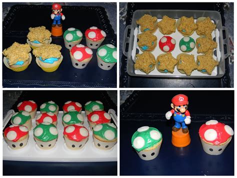 Mario Cupcake Ideas Super Mario Brothers Fondant Cupcake Toppers