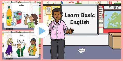 Basic English School Instructions Powerpoint Twinkl