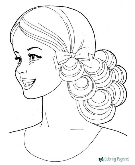 Coloring Pages Girl Printable Photos