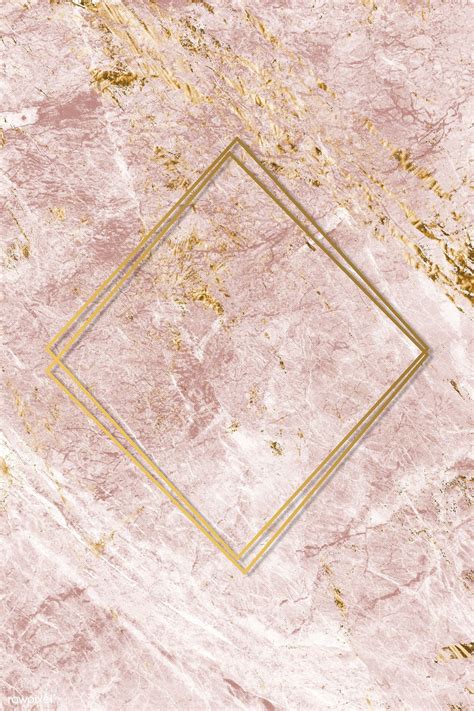 Pink And Gold Marble Textured Background Illustration Premium Image