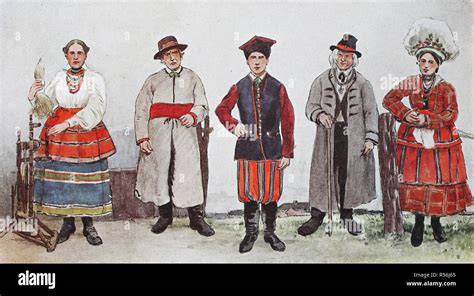 moda vestidos históricos trajes típicos en polonia alrededor del siglo xix la ilustración