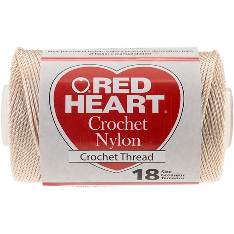 3 Pack Red Heart Nylon Crochet Thread Size 18 Natural 138 16 Gettycrafts