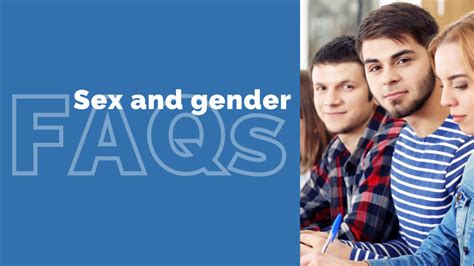 Faqs Sex And Gender Sex Matters