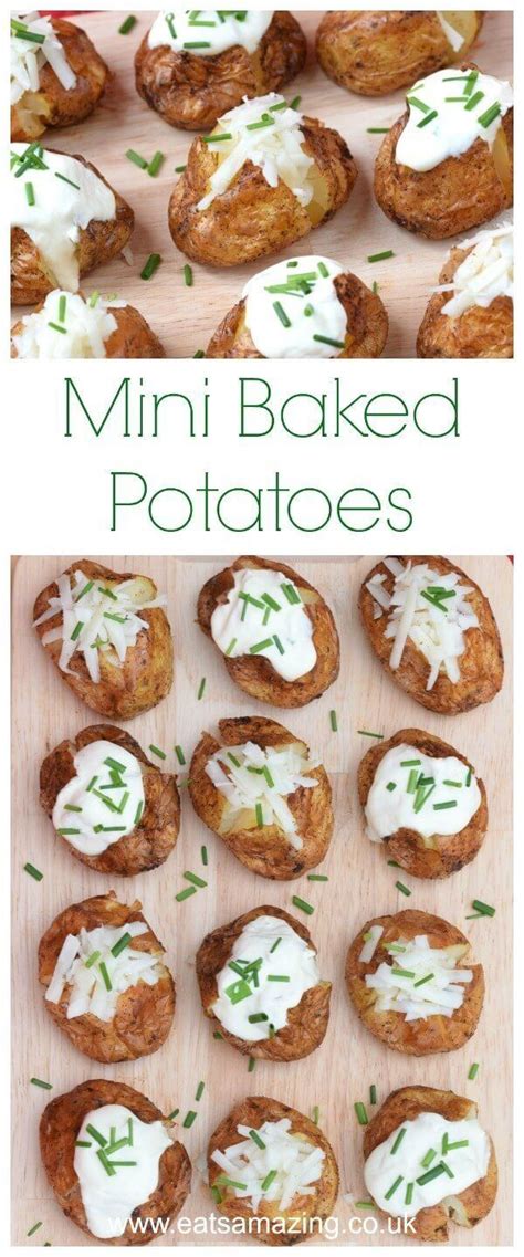 Mini Baked Potatoes Recipe 1000 In 2020 Kids Savory Finger Food