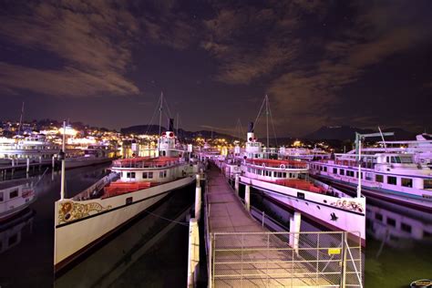 The Steamboat Fleet After Work In The Port Of Lucerne By Markus Disler On YouPic