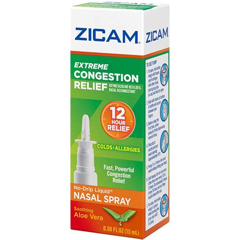 Zicam Extreme Congestion Relief No Drip Liquid Nasal Gel 05 Oz