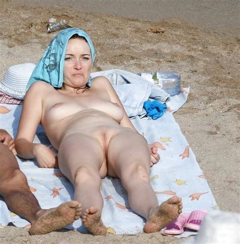 Naked Milf With Well Shaved Pussy On The Fkk Beach 13