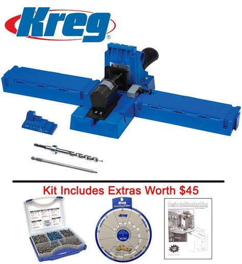 Kreg K5 Pocket Hole Jig Kit With 675 Screw Kit Booklet And Selector