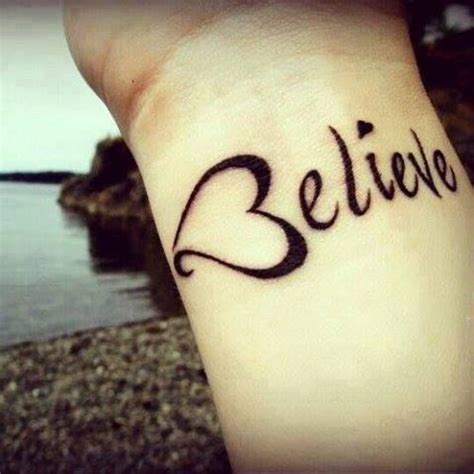 It was widely believed that if you had special carvings of designs in your upper or lower limb body parts, the bewitching curses thrown at you by witches and widely responsible for causing illness would not harm you. Believe wrist tattoo | BEAUTY is Everywhere, Everything ...