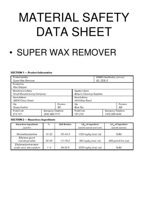 Interpret material safety data sheets. PPT - WHMIS PowerPoint Presentation - ID:775864