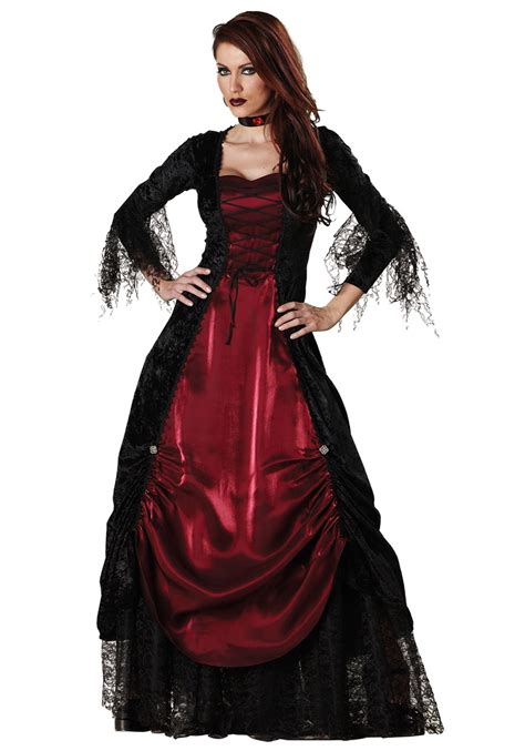 Gothic Victorian Vampire Costume For Women