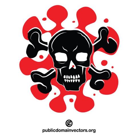 Bloody Skull Royalty Free Stock Vector Clip Art