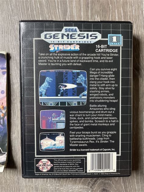 Strider Sega Genesis 1990 Complete Authentic 10086011128 Ebay