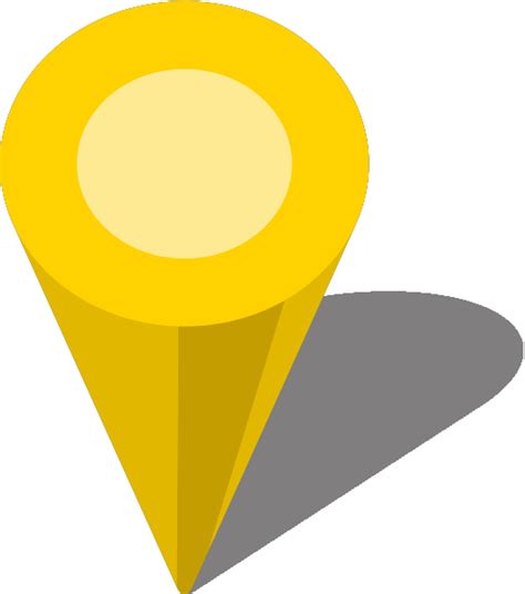 Simple Location Map Pin Icon3 Yellow Free Vector Data Svgvectorpublic Domain Icon Park